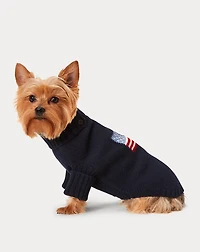 Flag Wool-Cashmere Dog Sweater