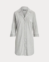 Striped Cotton Sleep Shirt