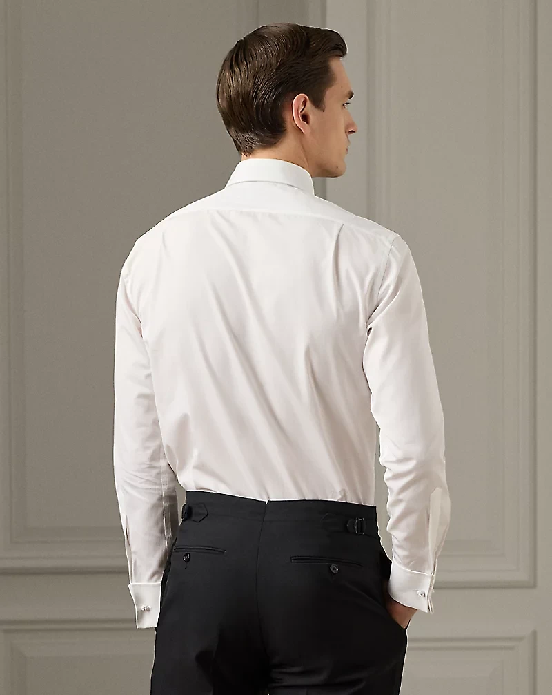 Poplin French Cuff Tuxedo Shirt