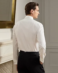Piqué-Bib French Cuff Tuxedo Shirt