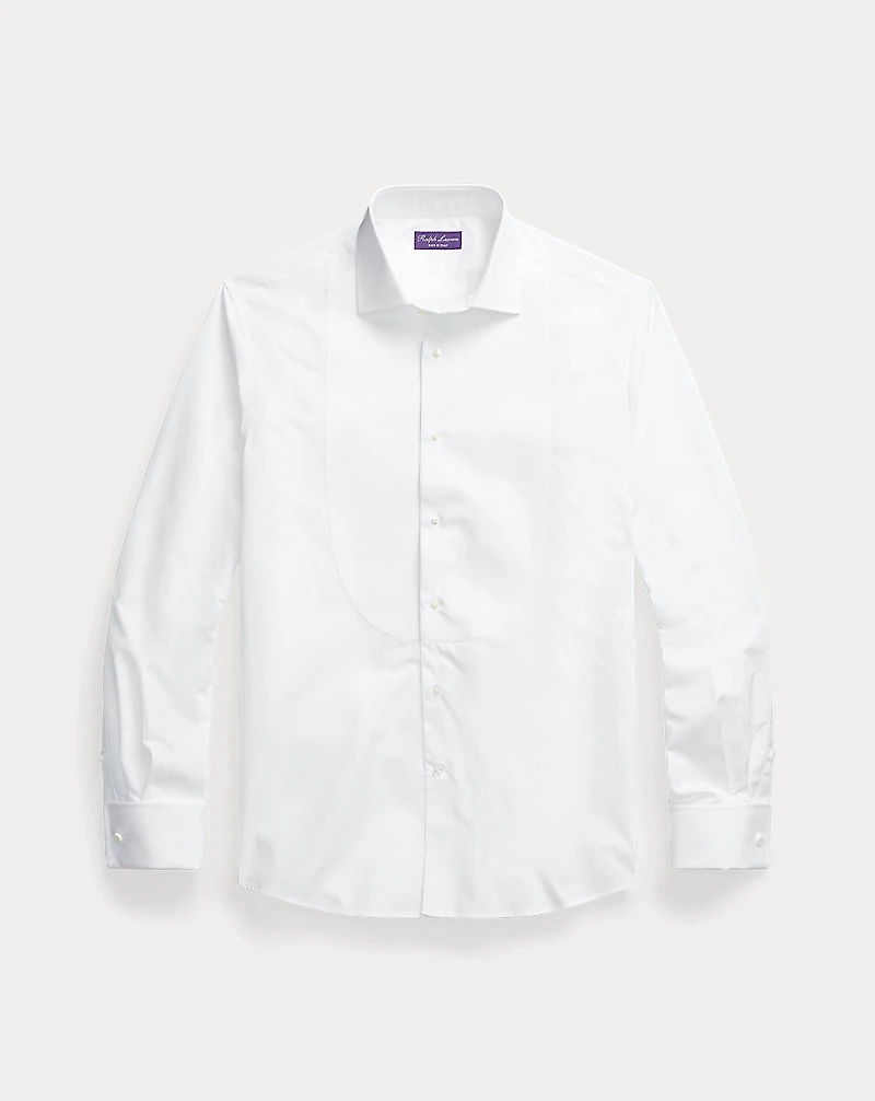 Piqué-Bib French Cuff Tuxedo Shirt