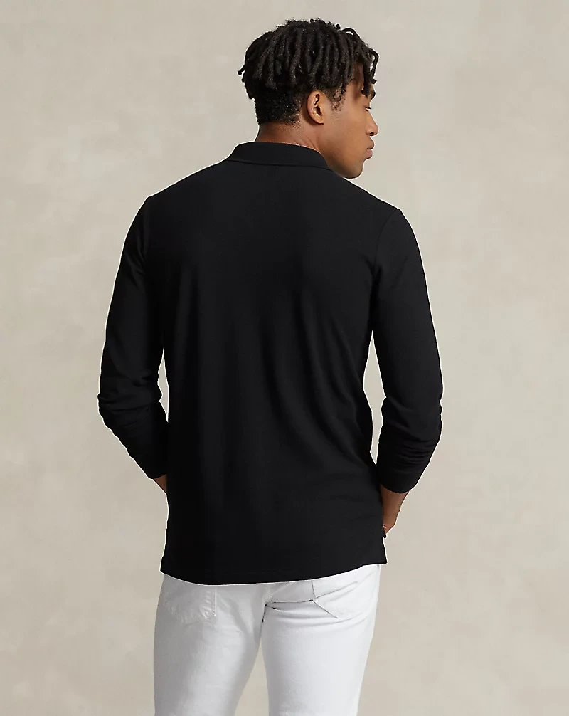 Custom Slim Fit Mesh Polo Shirt