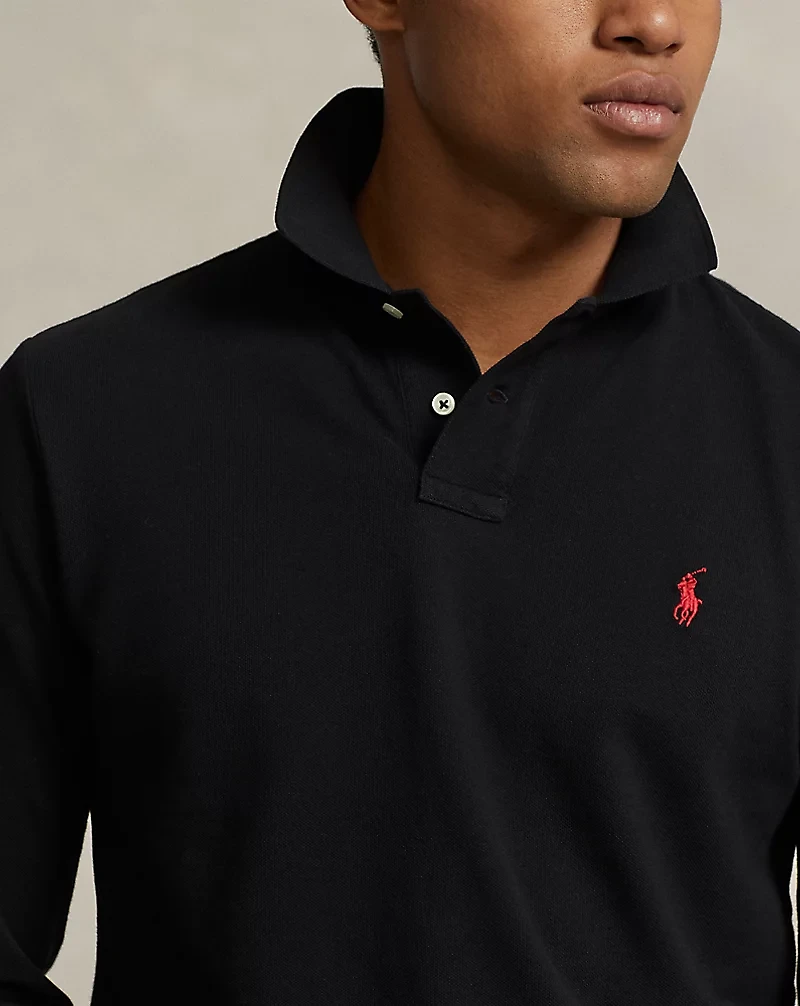 Custom Slim Fit Mesh Polo Shirt