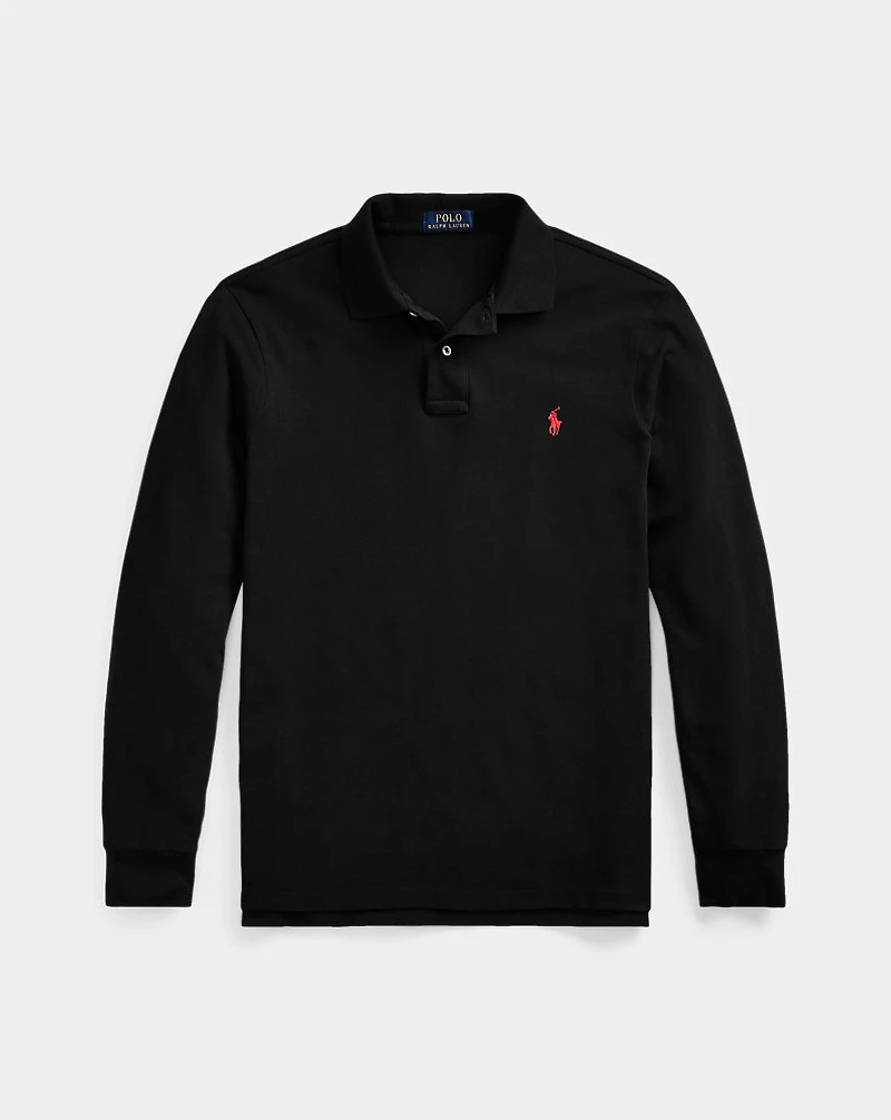 Custom Slim Fit Mesh Polo Shirt