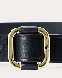 Leather Slide Buckle Belt