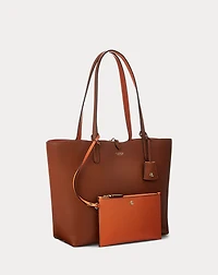 Faux-Leather Reversible Tote Bag