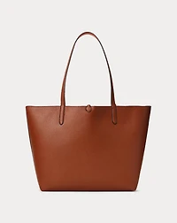Faux-Leather Reversible Tote Bag