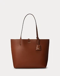 Faux-Leather Reversible Tote Bag