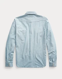 Slim Fit Chambray Western Shirt