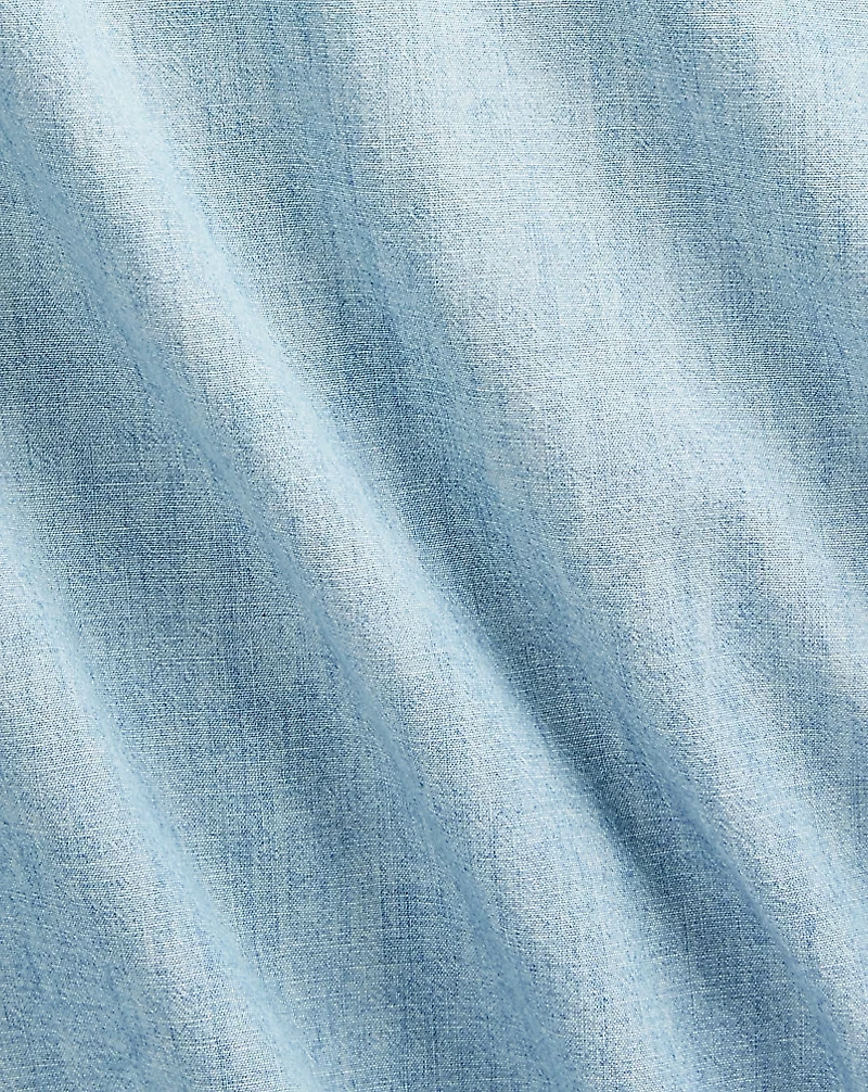 Slim Fit Chambray Western Shirt