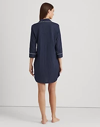Polka-Dot Cotton Sleep Shirt