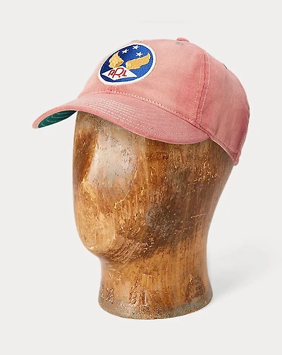 Winged-Logo Twill Ball Cap