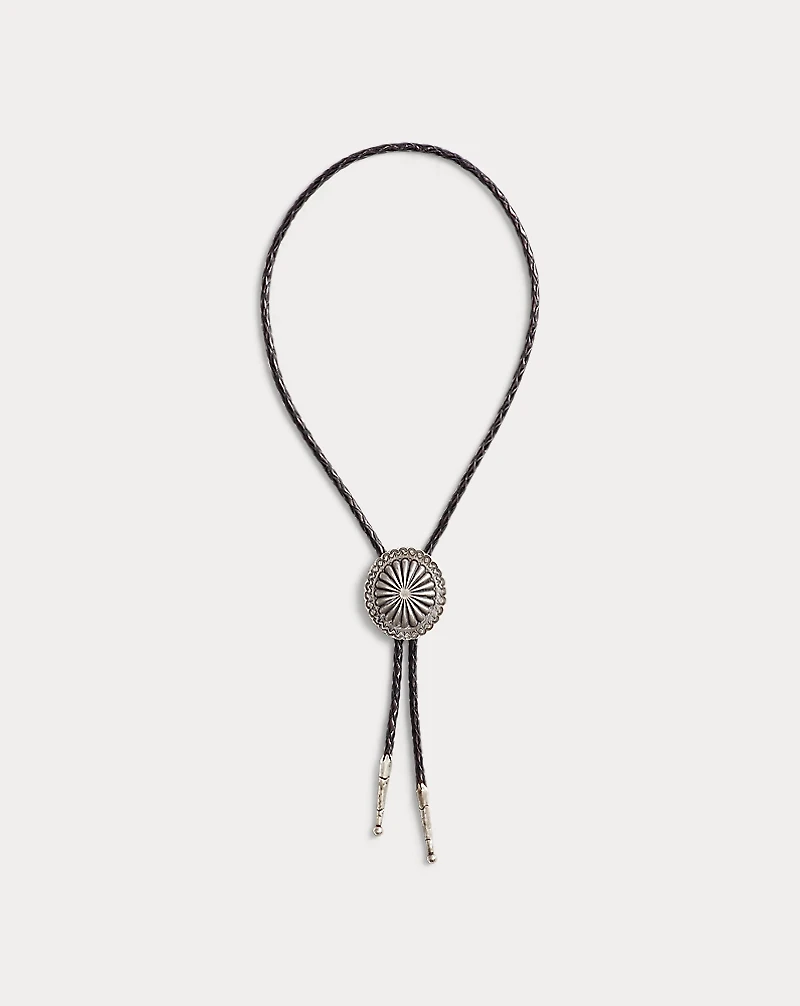 Braided Leather Bolo Tie