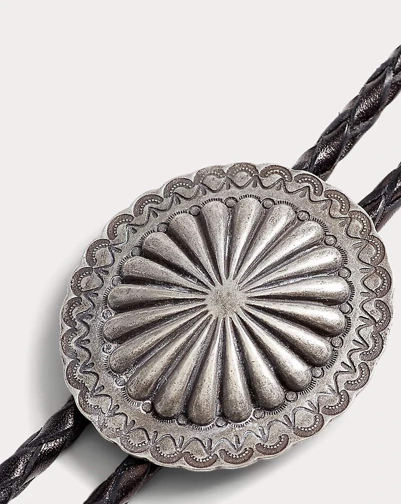 Braided Leather Bolo Tie