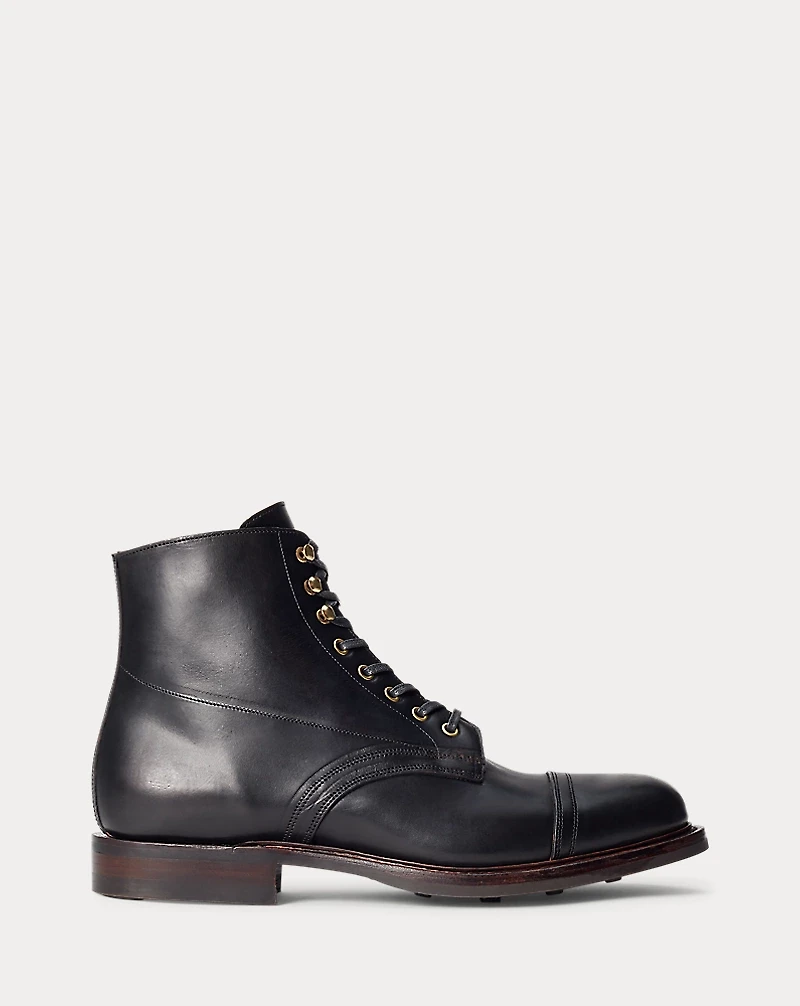 Hand-Burnished Leather Boot