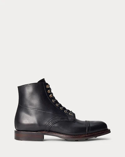 Hand-Burnished Leather Boot