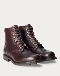 Hand-Burnished Leather Boot