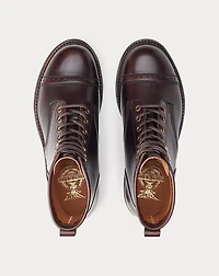 Hand-Burnished Leather Boot