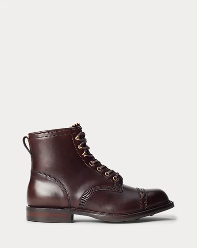 Hand-Burnished Leather Boot