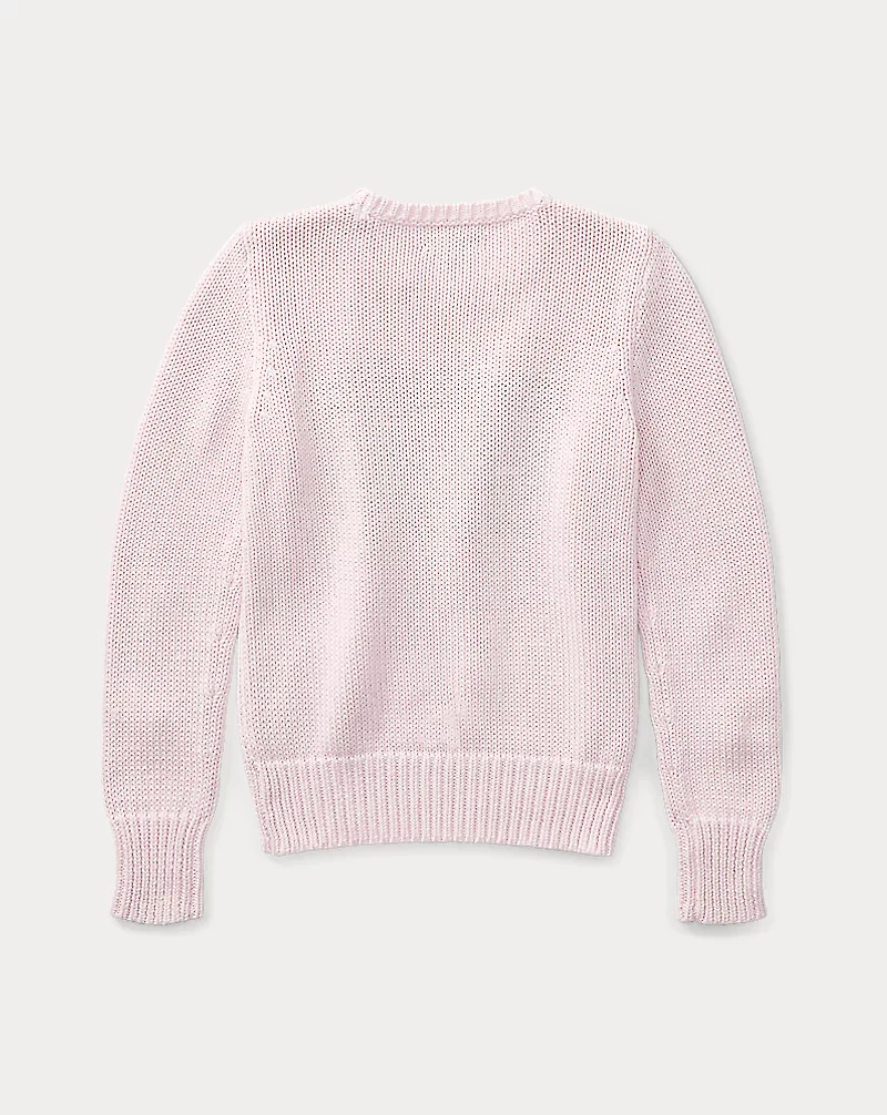 Flag Cotton Crewneck Sweater