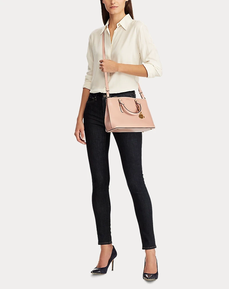 Saffiano Leather Mini Satchel