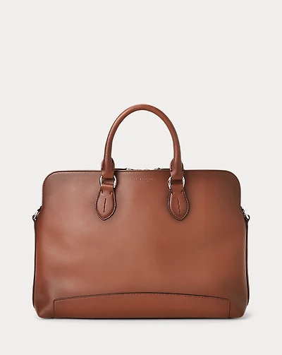 Burnished Calfskin Voyager Briefcase