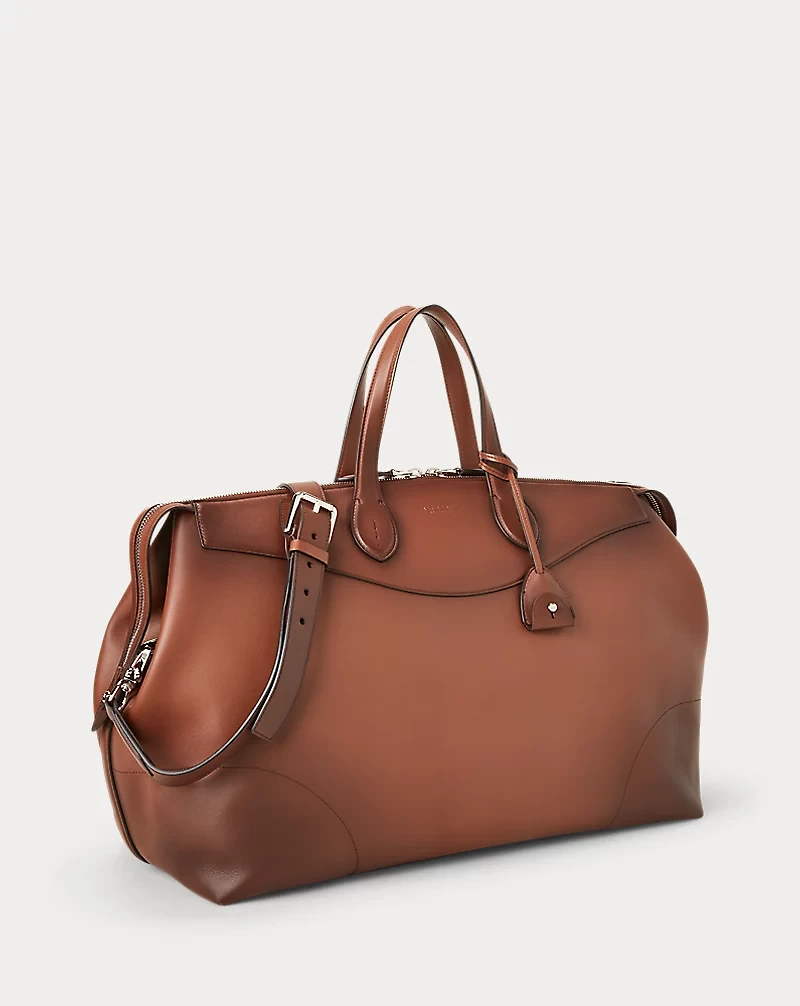 Burnished Calfskin Voyager Duffel