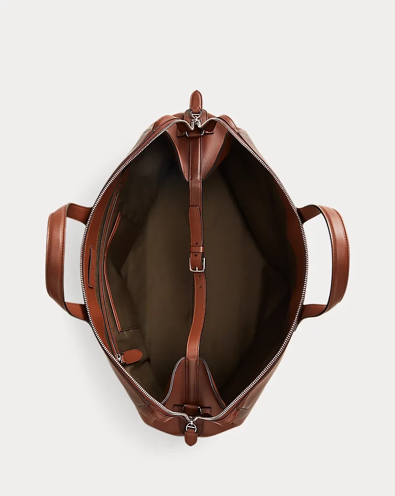 Burnished Calfskin Voyager Duffel