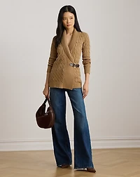 Buckled Cotton Sweater