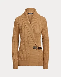 Buckled Cotton Sweater