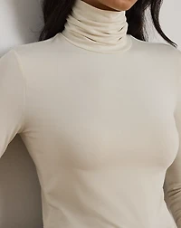 Stretch Jersey Turtleneck