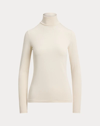 Stretch Jersey Turtleneck