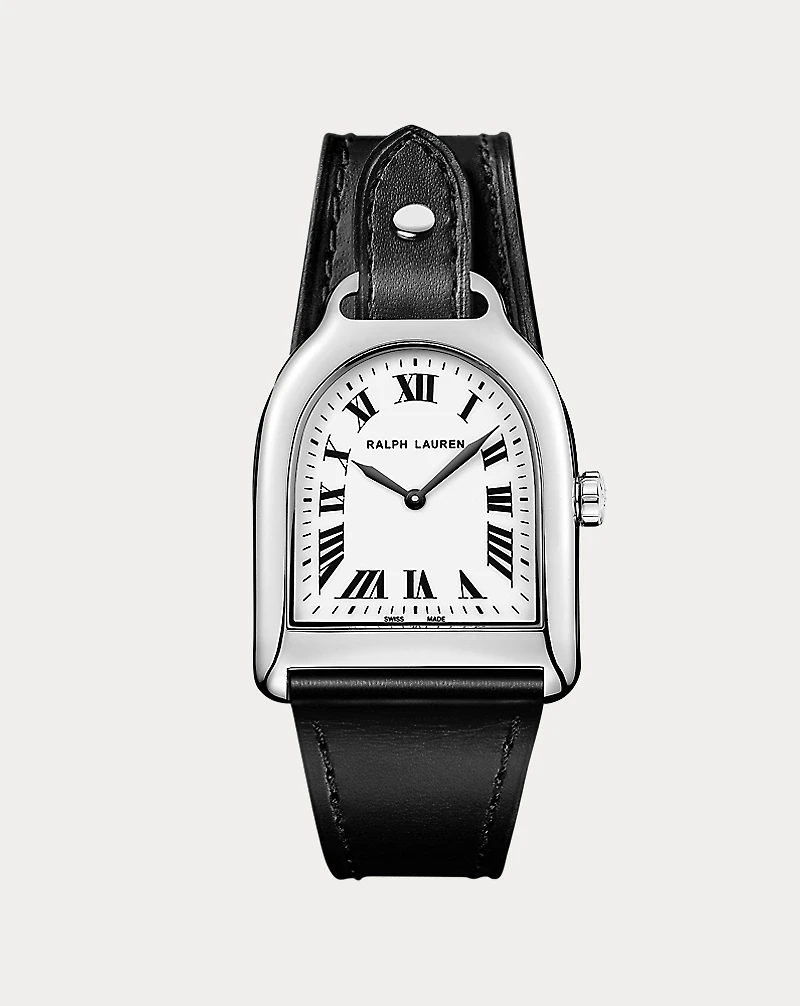 Stirrup Medium Steel White Dial