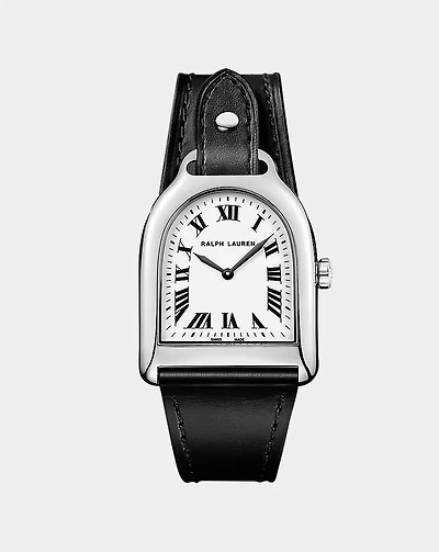 Stirrup Medium Steel White Dial