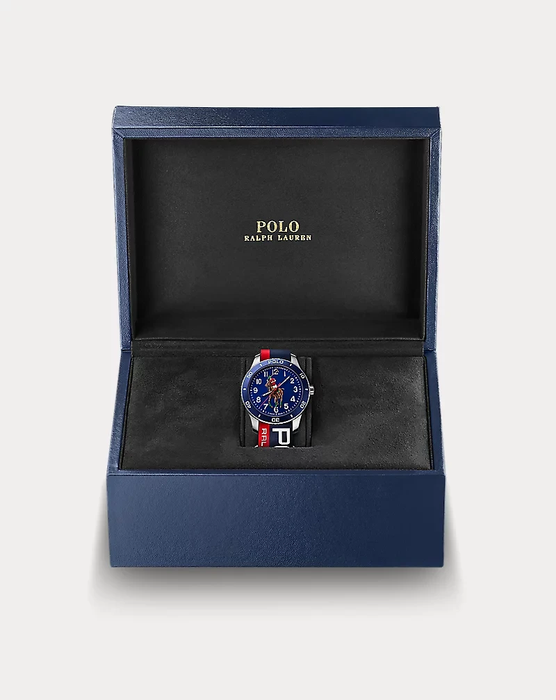 42 MM Polo Player Steel Dial