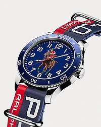 42 MM Polo Player Steel Dial