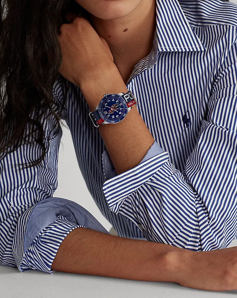 42 MM Polo Player Steel Dial
