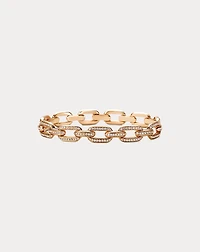 Pavé Diamond Rose Gold Chain Bracelet