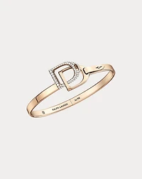 Pavé Diamond Double-Stirrup Bangle