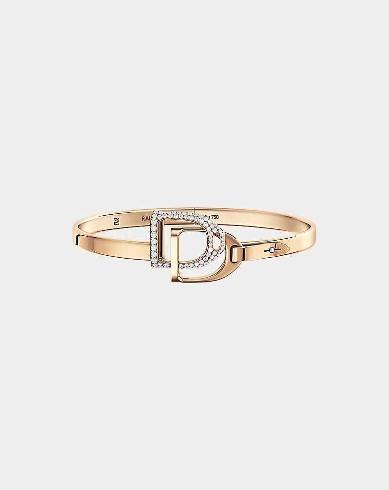 Pavé Diamond Double-Stirrup Bangle