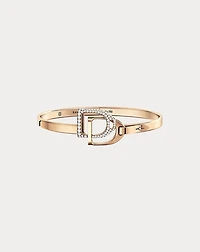 Pavé Diamond Double-Stirrup Bangle