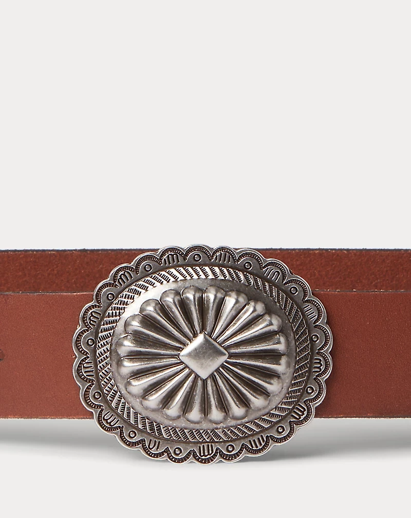 Leather Wide Belt