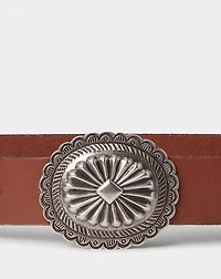 Leather Wide Belt