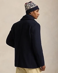 Polo Wool-Blend Melton Peacoat