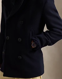 Polo Wool-Blend Melton Peacoat