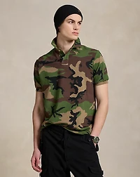 Classic Fit Camo Mesh Polo Shirt