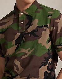Classic Fit Camo Mesh Polo Shirt
