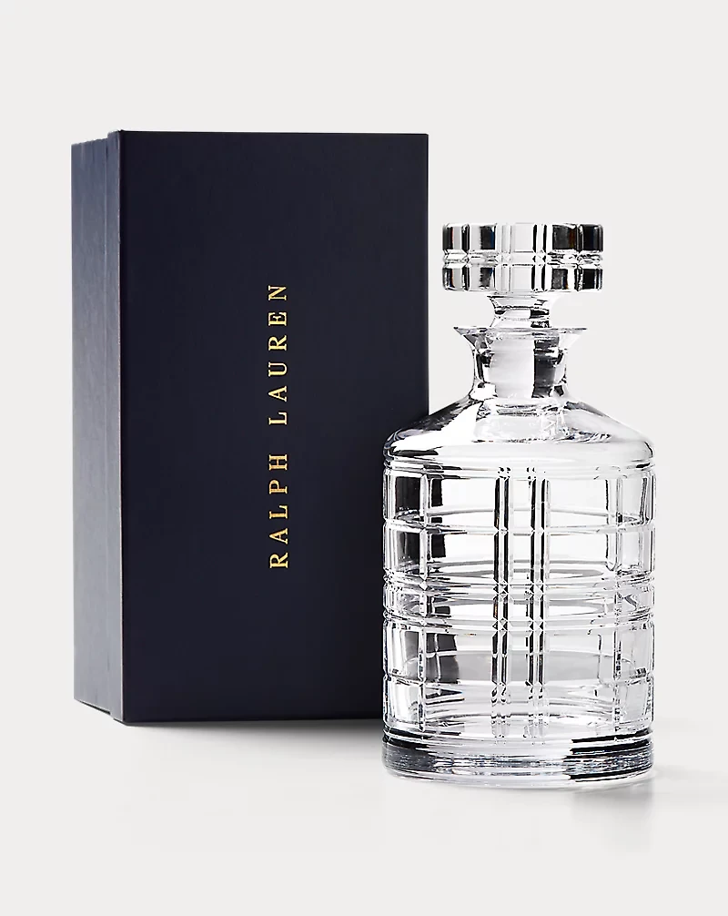 Hudson Plaid Decanter