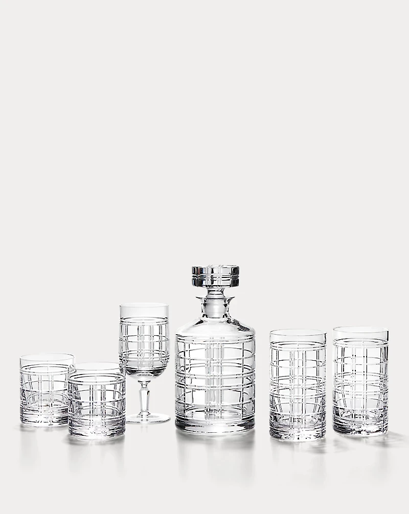 Hudson Plaid Decanter