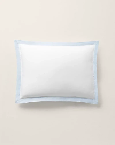 Organic Cotton Sateen Border Pillow